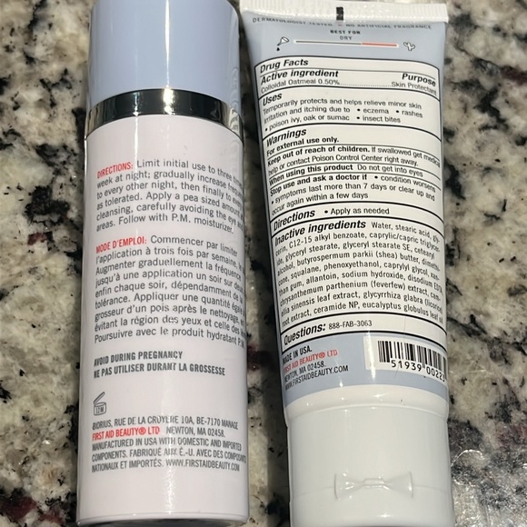 First Aid Beauty Retinol Serum Pure Concentrate 0.25% + sealed Ultra Repair DUO! - Picture 7 of 8